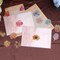240 Pieces, Small Aesthetic Decorative Decals- Golden Floral Watercolor